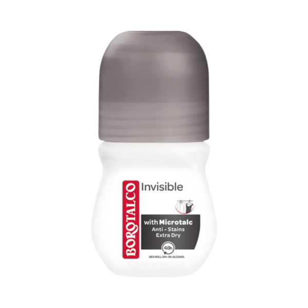 880582 Borotalco Invisible, 48h Deo Roll on mit Mikrotalk, 0 Prozent Alkohol, Anti Transpirant Anti Perspirant, 50ml.png